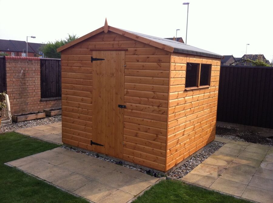 Timber apex garden shed with a side window by Master Sheds
